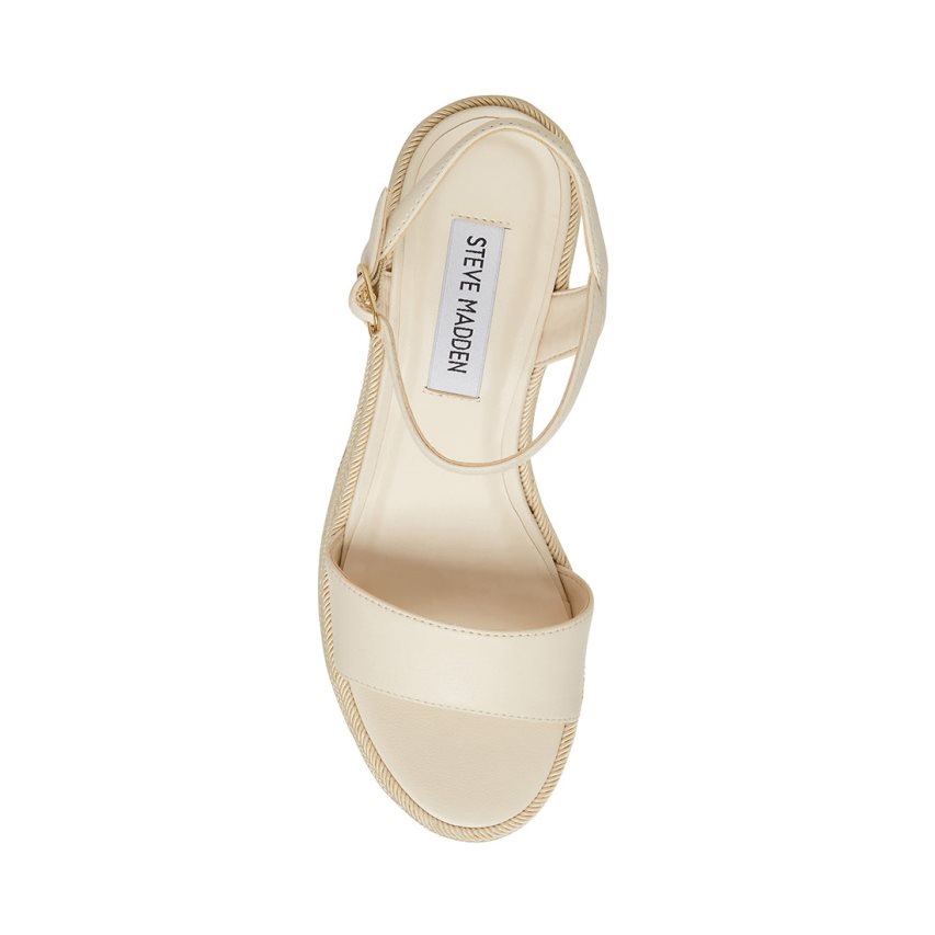 Sandalias de Plataforma Steve Madden Andrea Mujer Creme | ES SJE094